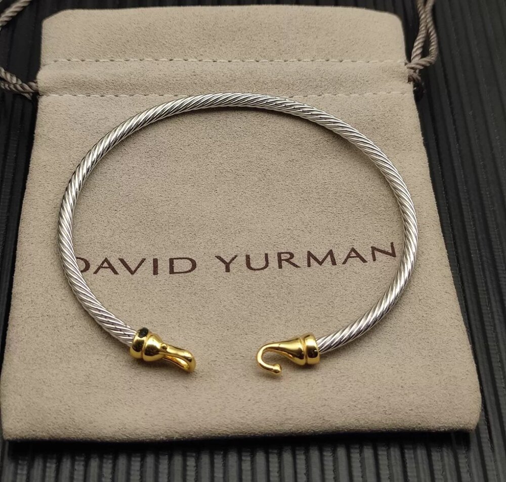David Yurman Silver and Gold Bracelet